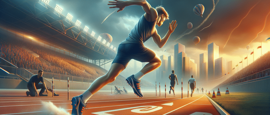 Sportowcy z Opolszczyzny podczas meczu piłki nożnej w Opolu, ukazujący dynamiczny rozwój sportu w regionie.