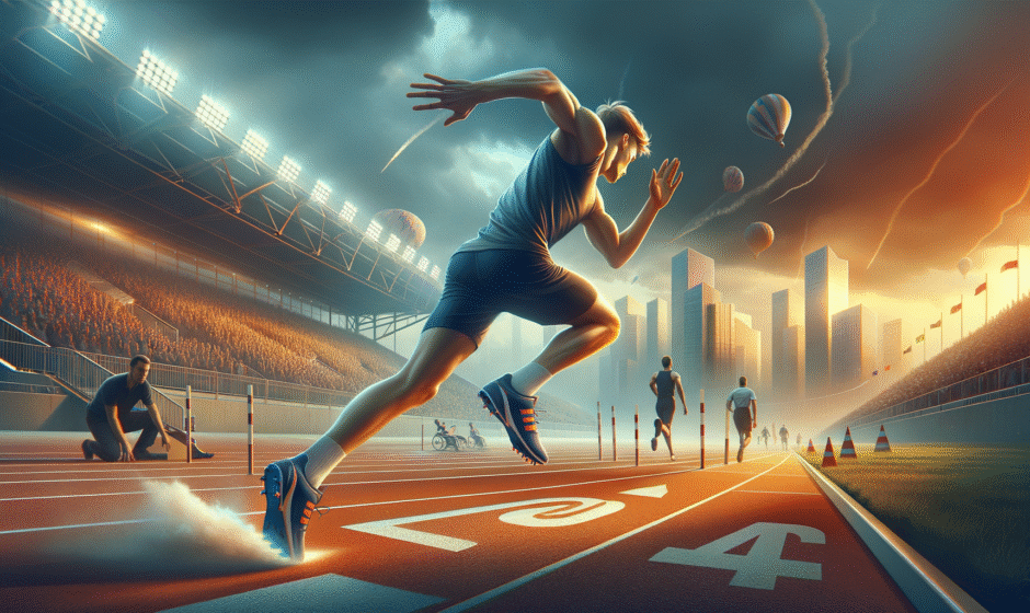 Sportowcy z Opolszczyzny podczas meczu piłki nożnej w Opolu, ukazujący dynamiczny rozwój sportu w regionie.